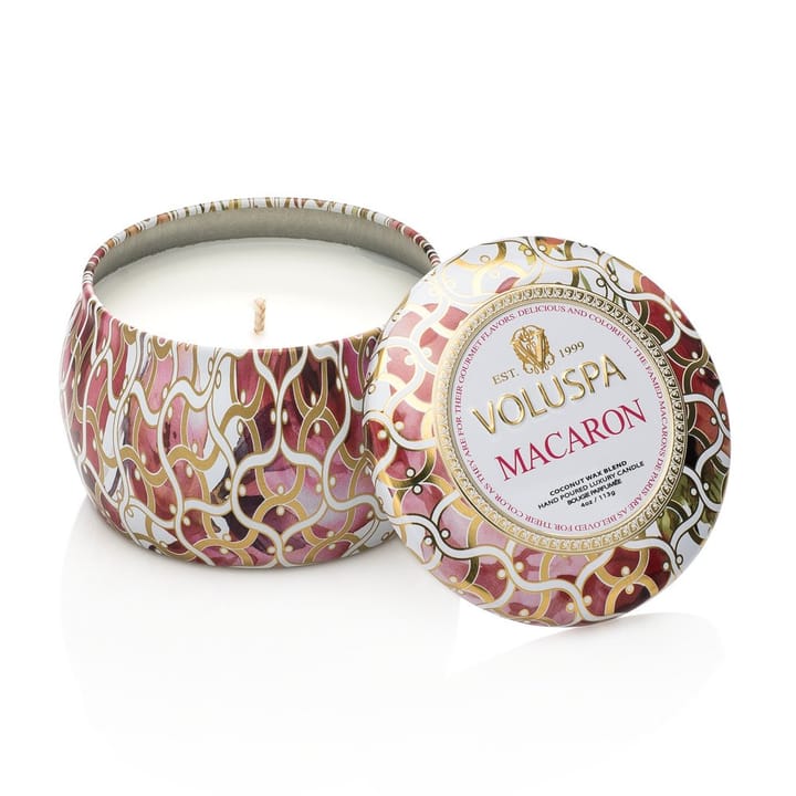 Decorative tin candle 25 hours - Macaron - Voluspa