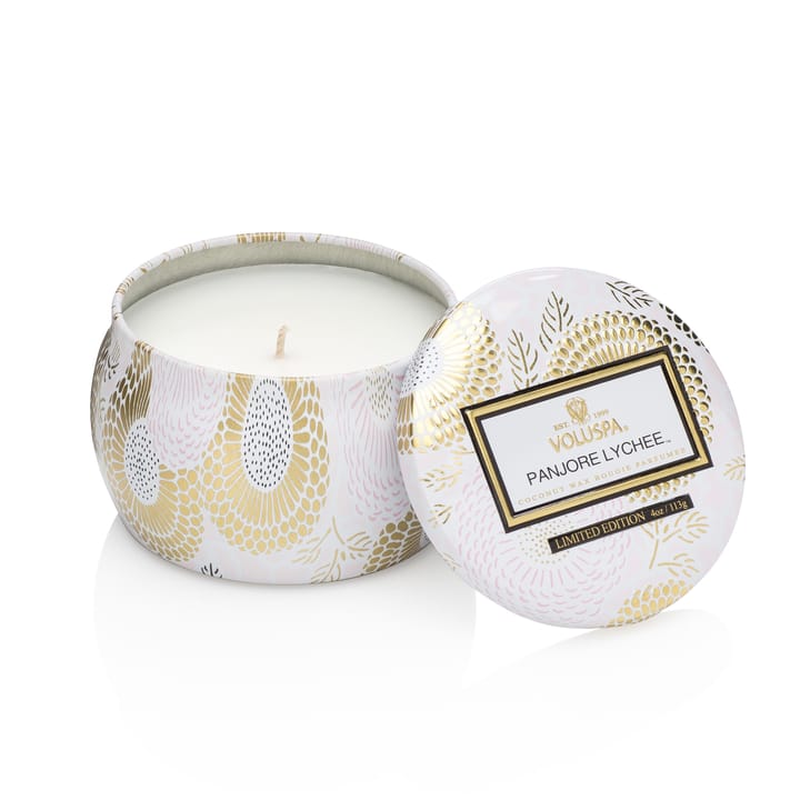 Decorative tin candle 25 hours - Panjore Lychee - Voluspa