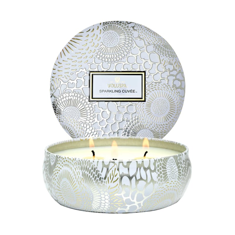 Voluspa Japonica 3-wick Tin scented candle 40 hours Sparkling Cuvée
