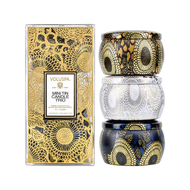 Japonica Mini Tin gift set 2020 - 3 pieces - Voluspa