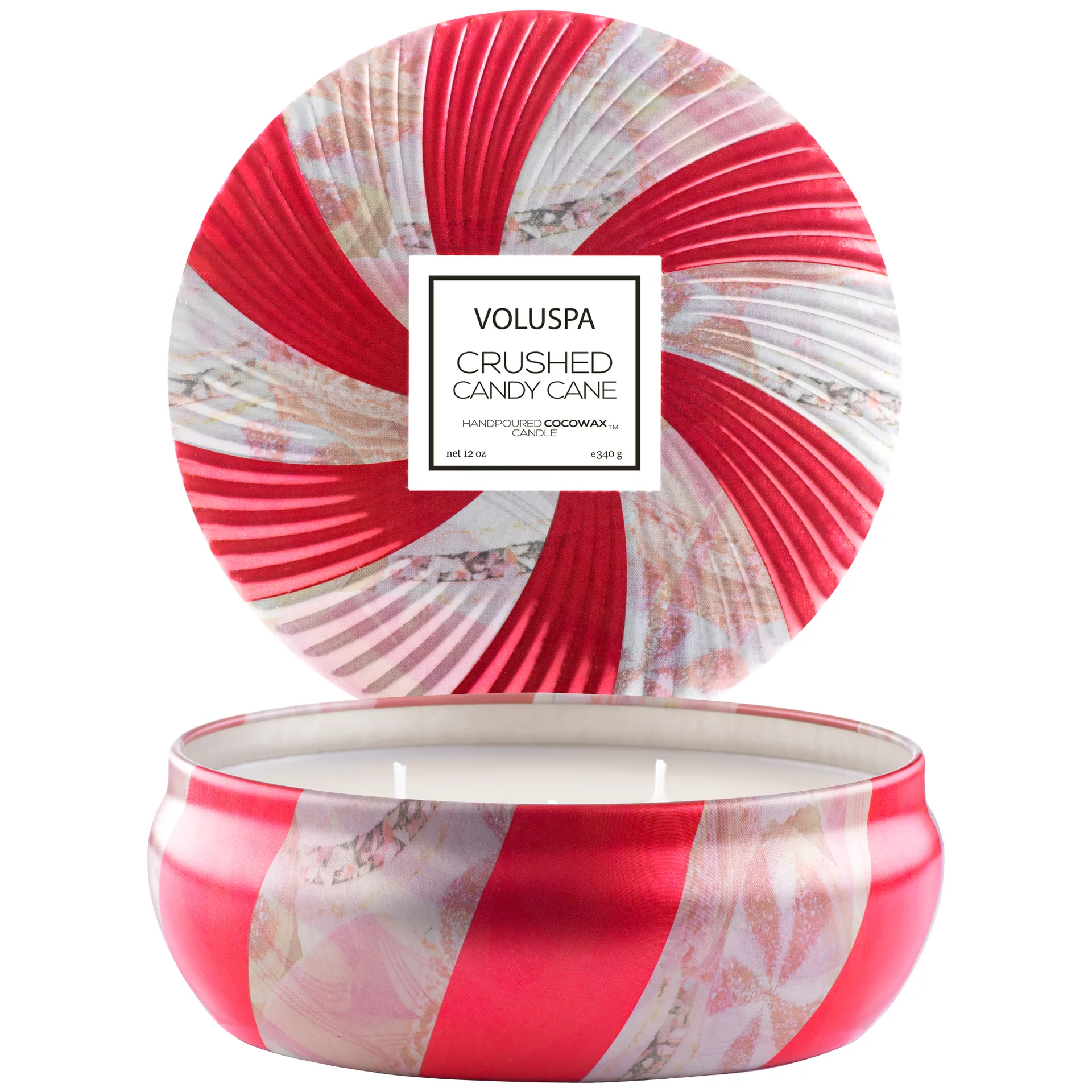 Limited Edition 3-wick in tin 40 hours, Crushed Candy Cone Voluspa