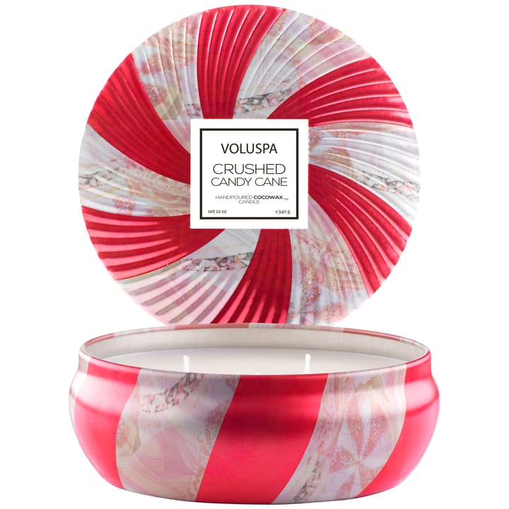 Limited Edition 3-wick in tin 40 hours, Crushed Candy Cone Voluspa