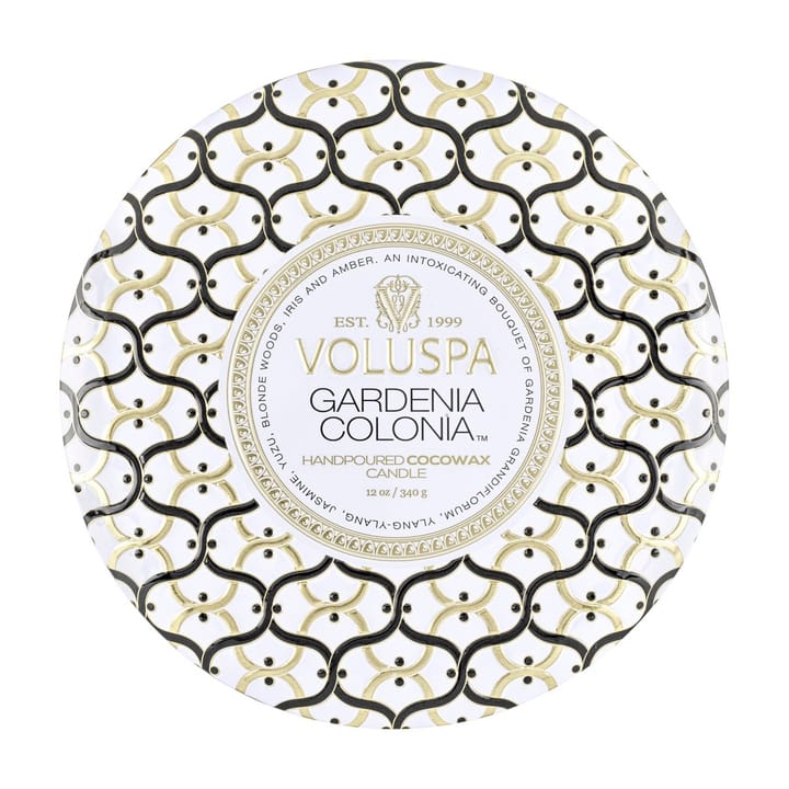 Maison Blanc 3-wick Tin scented 40 hours - Gardenia Colonia - Voluspa