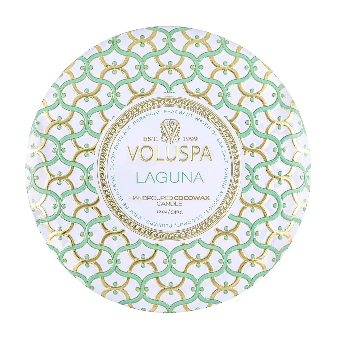 Maison Blanc 3-wick Tin scented 40 hours, Laguna Voluspa