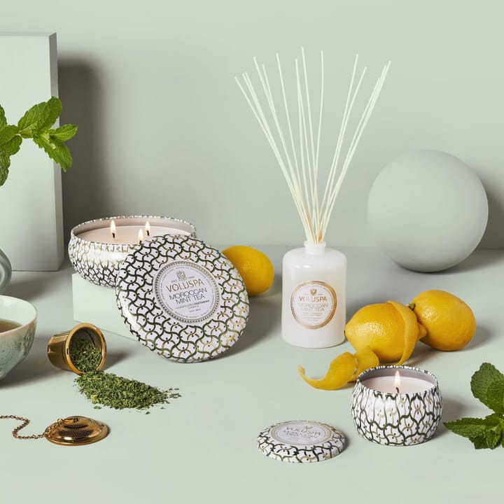Maison Blanc 3-wick Tin scented 40 hours - Moroccan Mint Tea - Voluspa