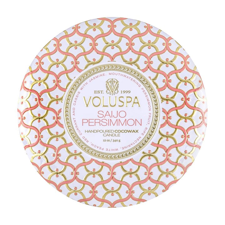 Maison Blanc 3-wick Tin scented 40 hours - Saijo Persimmon - Voluspa