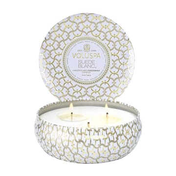 Maison Blanc 3-wick Tin scented 40 hours - Suede Blanc - Voluspa