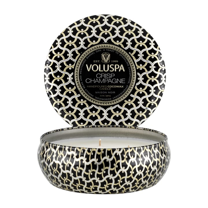 Maison Noir 3-wick Tin scented 40 hours - Crisp Champagne - Voluspa