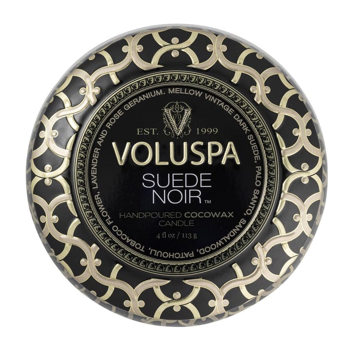 Maison Noir Mini Tin scented 25 hours - Suede Noir - Voluspa