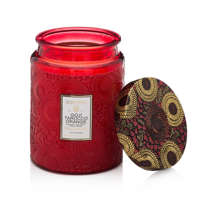 Scented candle glass jar 100 hours - Goji Tarocco Orange - Voluspa