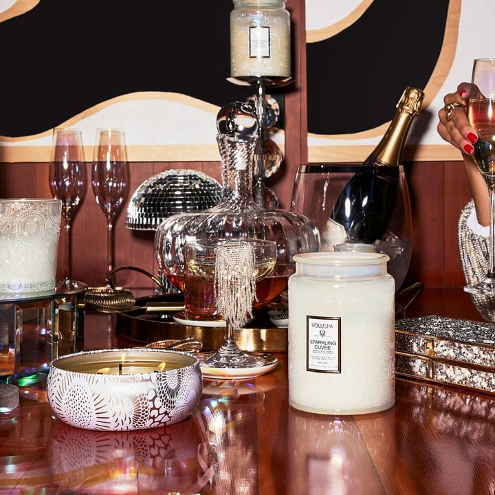 Scented candle glass jar 100 hours - Sparkling Cuvée - Voluspa