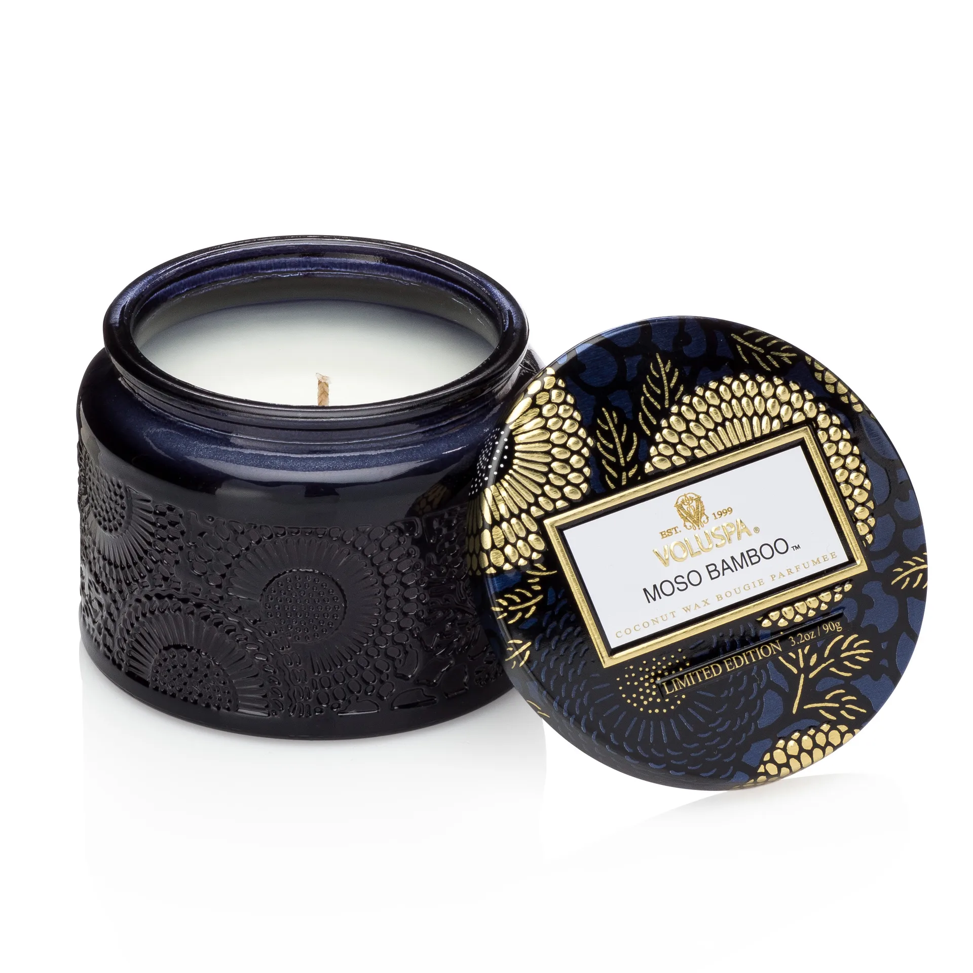 Scented candle glass jar 25 hours, Moso Bamboo Voluspa