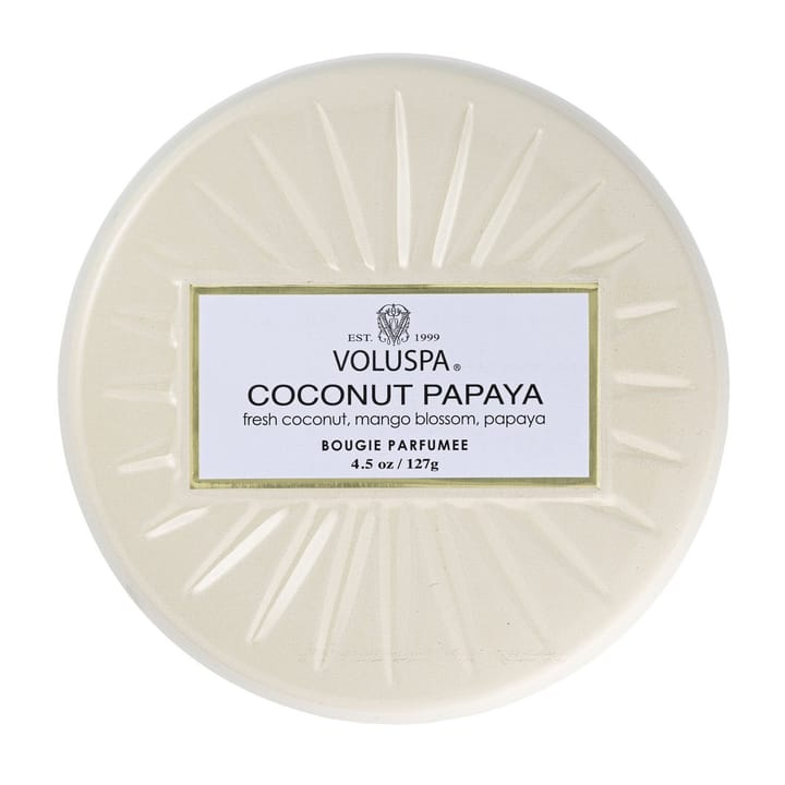 Vermeil Mini Tin scented 25 hours - Coconut Papaya - Voluspa
