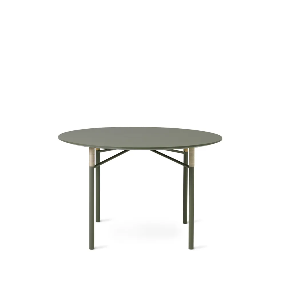 Affinity dining table, Light green. round Warm Nordic