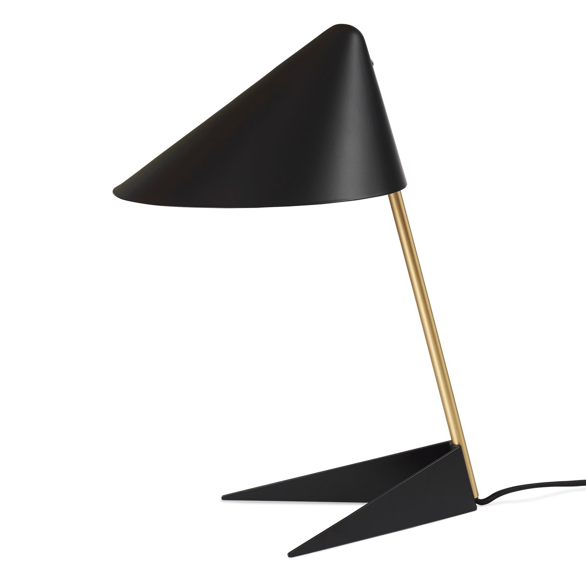 Warm Nordic Ambience table lamp Black noir-brass | Scandinavian Design | Desk & table lamps | Black