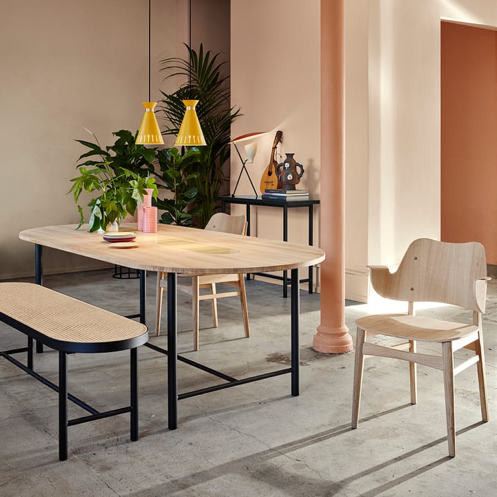 Be My Guest table 180 cm, White oiled oak-yellow Warm Nordic