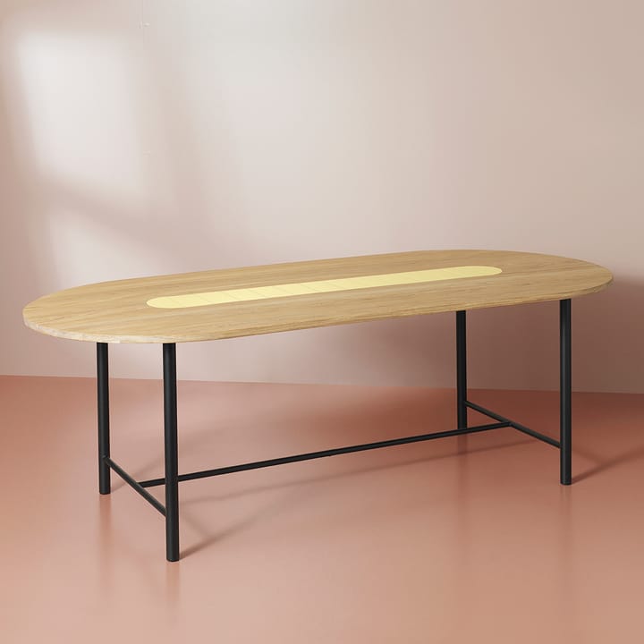 Be My Guest table 220 cm - White oiled oak-yellow - Warm Nordic