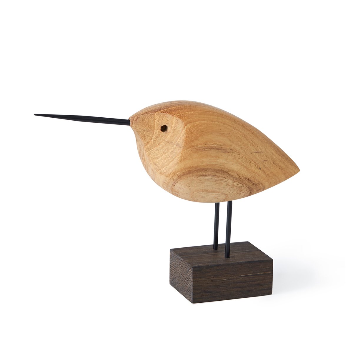 Warm Nordic Beak Bird decoration Awake Snipe | Scandinavian Design | Wooden figures | Brown