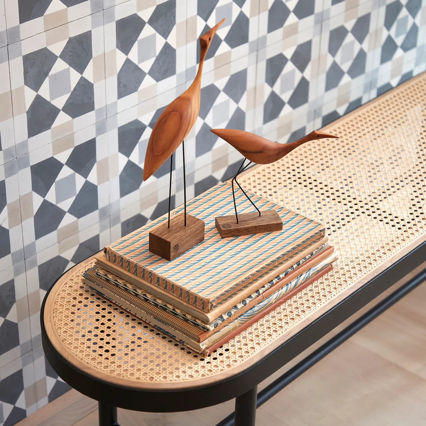 Beak Bird decoration, Tall Heron Warm Nordic