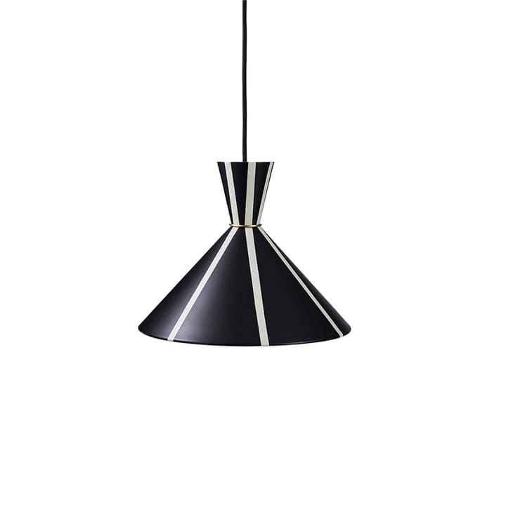 Bloom pendant lamp - Black noir/warm white, stripe - Warm Nordic