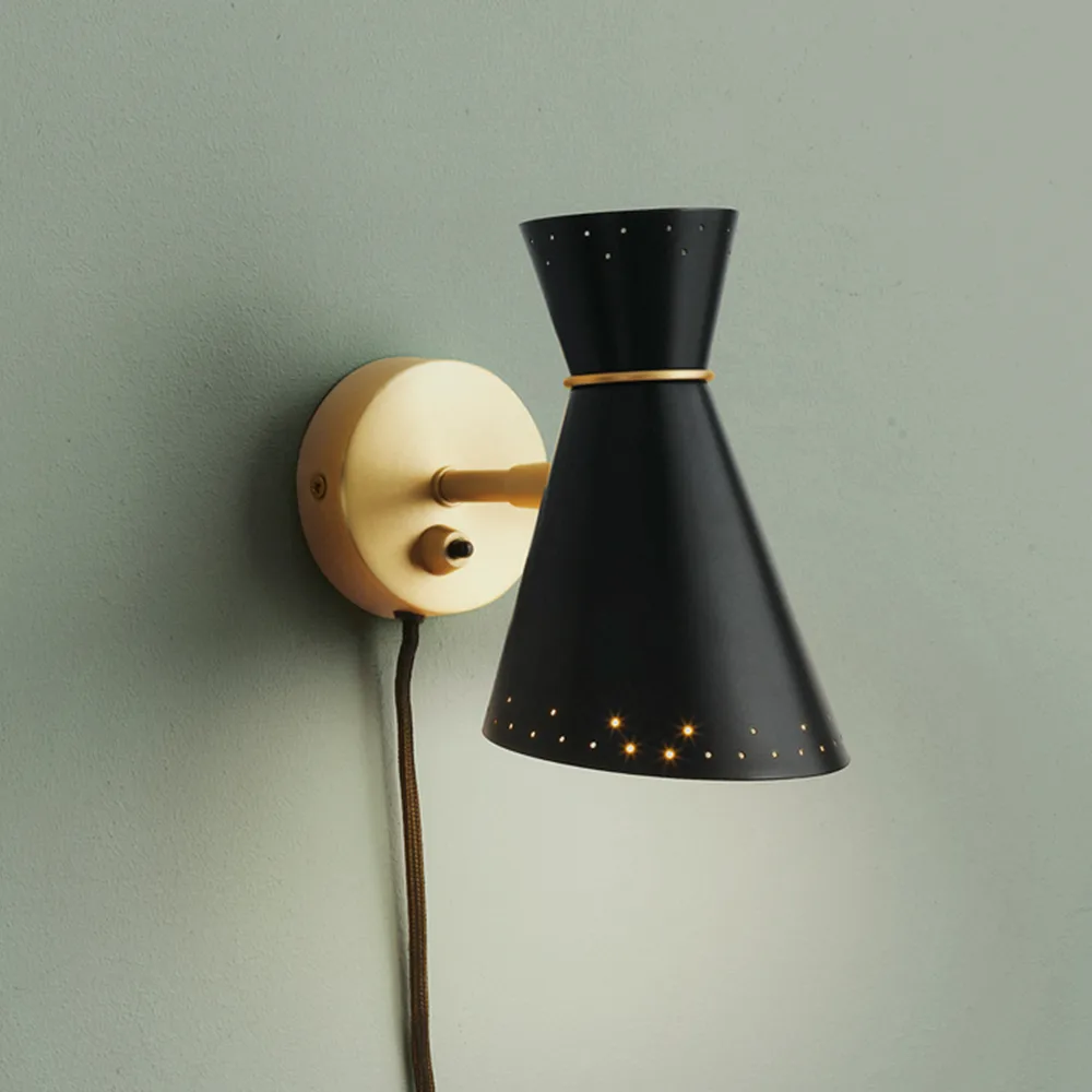 Bloom wall lamp, Black noir Warm Nordic