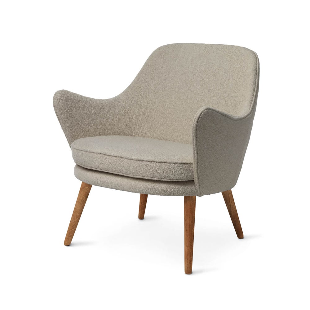 Warm Nordic Dwell lounge chair Barnum 2 sand-legs in oak