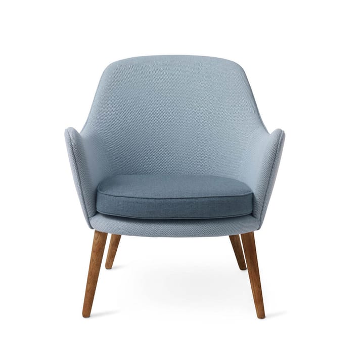 Dwell lounge chair - Fabric merit 014/rewool 768 minty grey/light steel blue, legs in smoked oak - Warm Nordic