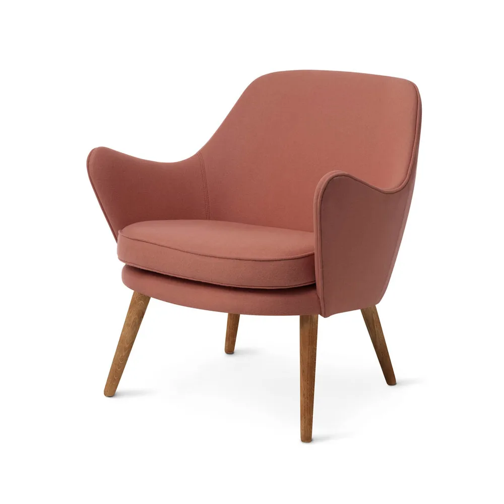 Warm Nordic Dwell lounge chair Hero 511 blush-legs in oak