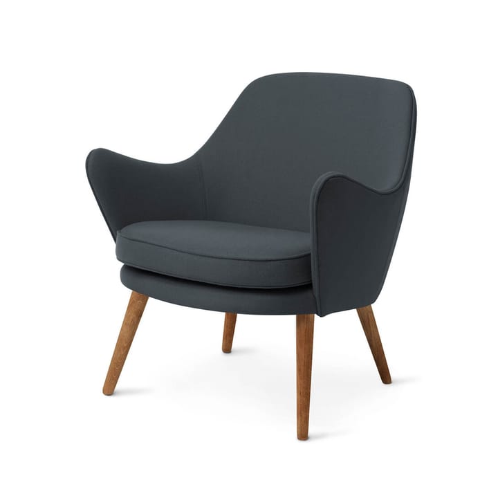 Dwell lounge chair - Hero 991 petrol-legs in smoked oak - Warm Nordic