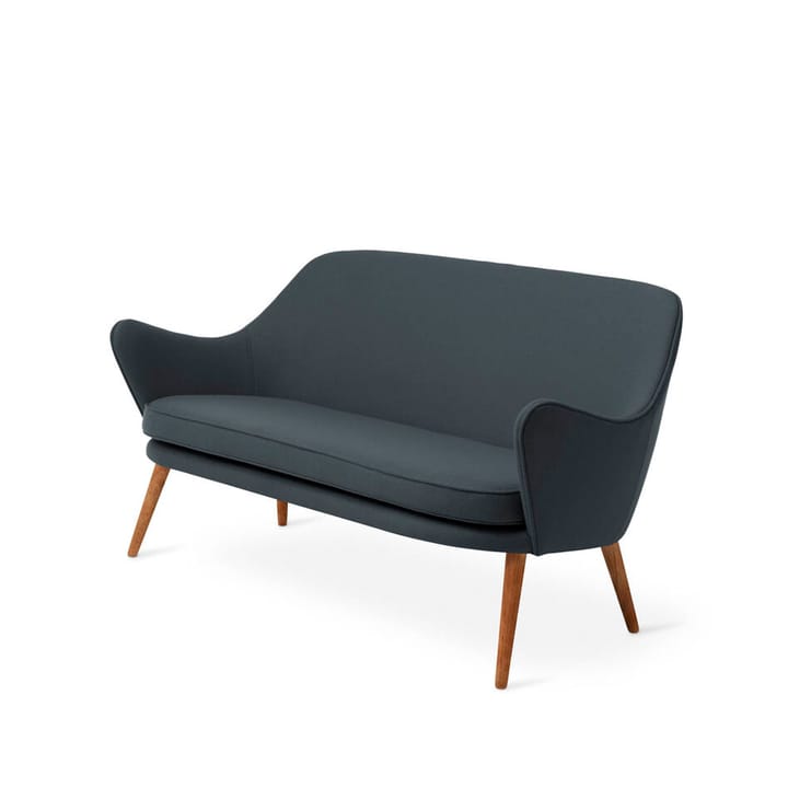 Dwell sofa - 2-seat fabric hero 991 petrol. leg in smoked oak - Warm Nordic