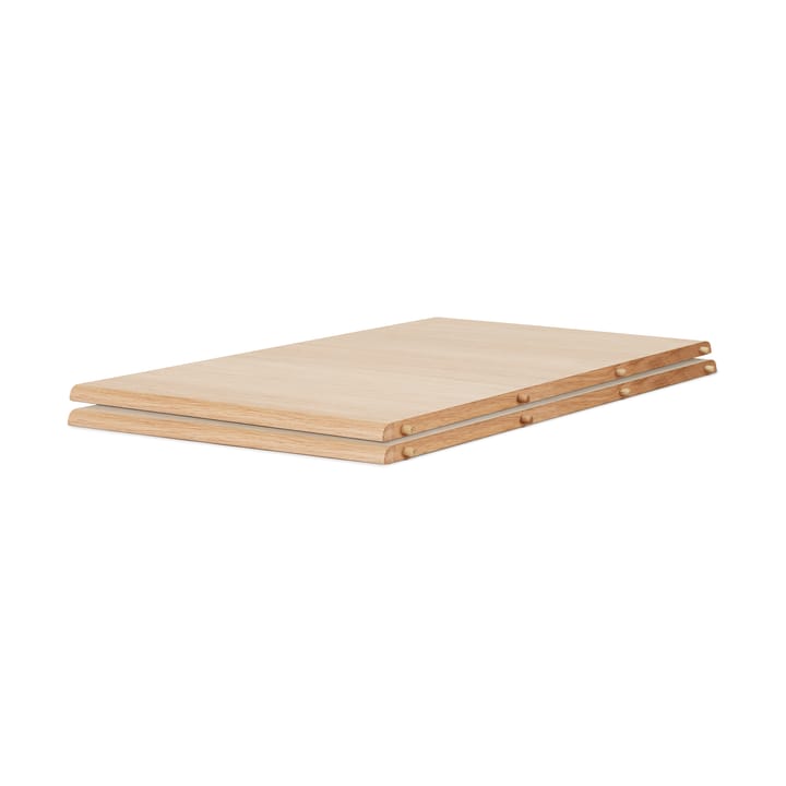 Evermore dining table incl. 2 extension leaves of 45 cm each, Natural oak, 160 cm Warm Nordic