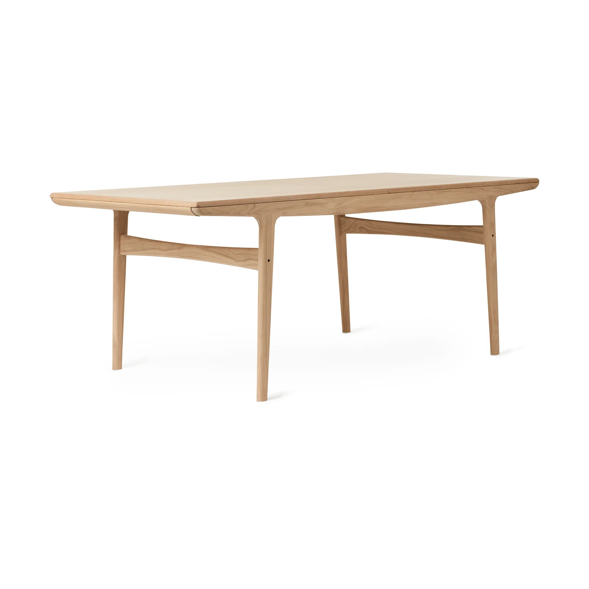 Evermore dining table incl. 2 extension leaves of 45 cm each, Natural oak, 190 cm Warm Nordic
