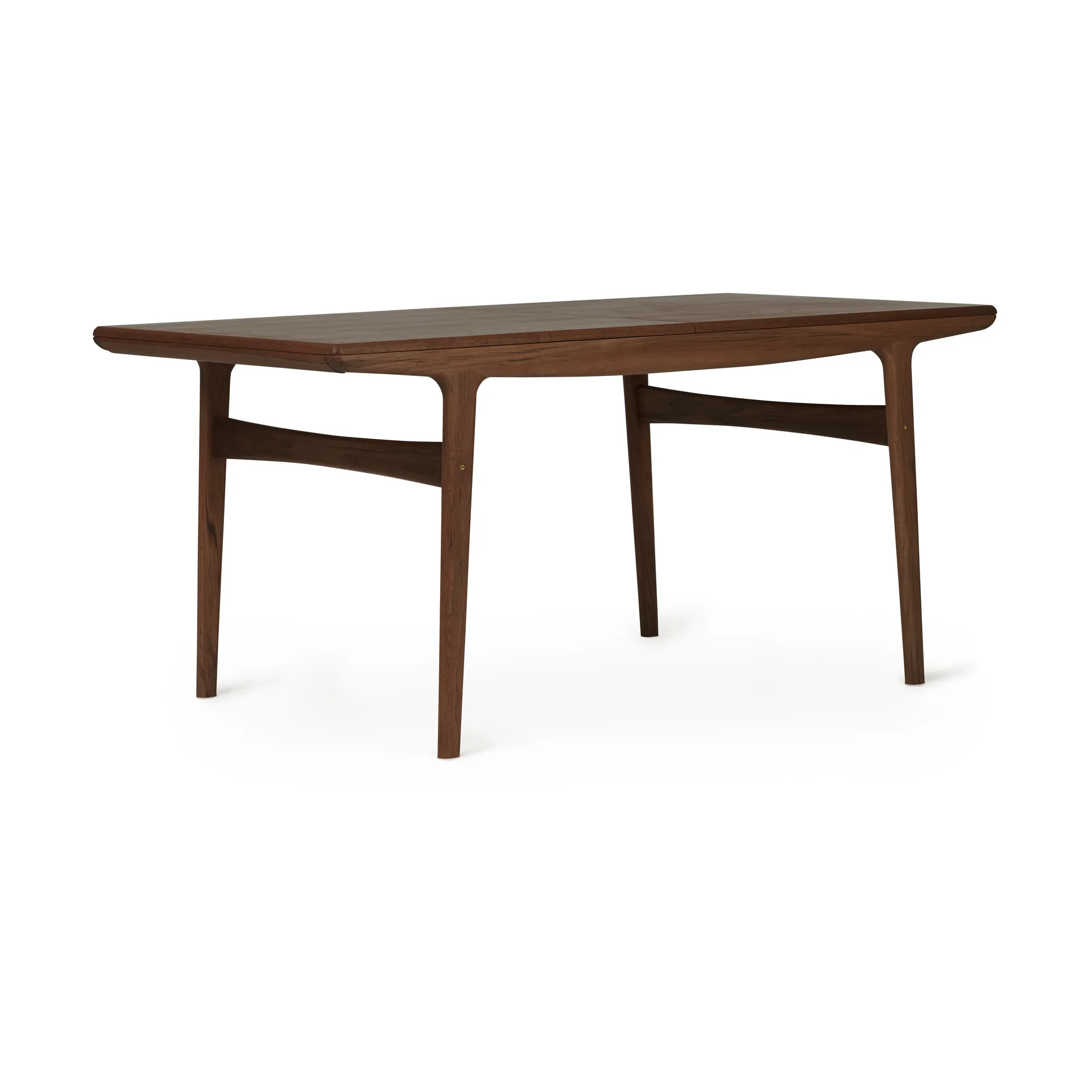Evermore dining table incl. 2 extension leaves of 45 cm each, Oiled walnut, 160 cm Warm Nordic
