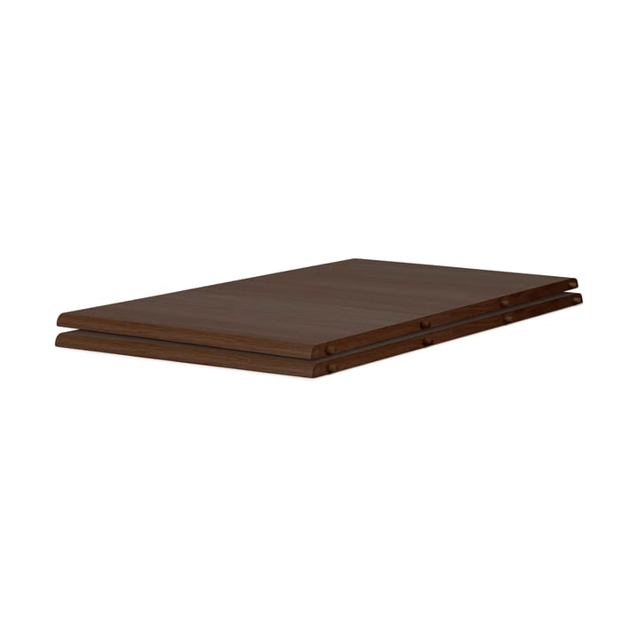 Evermore dining table incl. 2 extension leaves of 45 cm each, Oiled walnut, 160 cm Warm Nordic