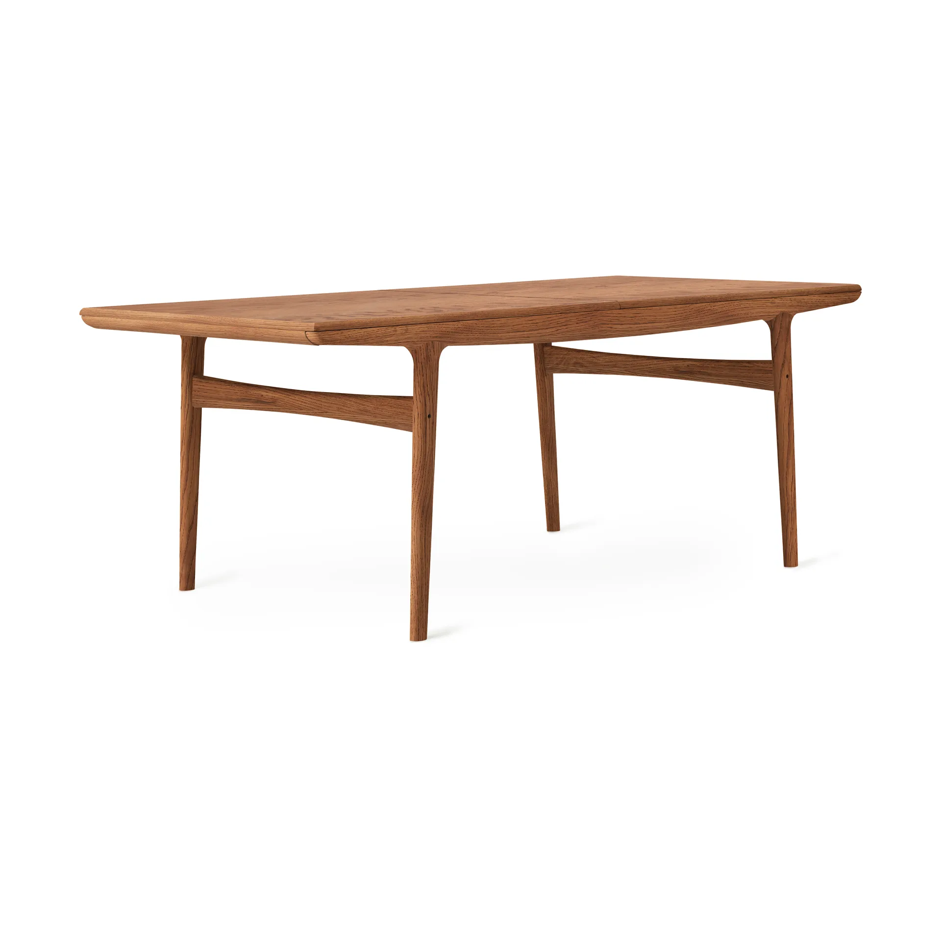 Evermore dining table incl. 2 extension leaves of 45 cm each, Teak oiled oak, 190 cm Warm Nordic