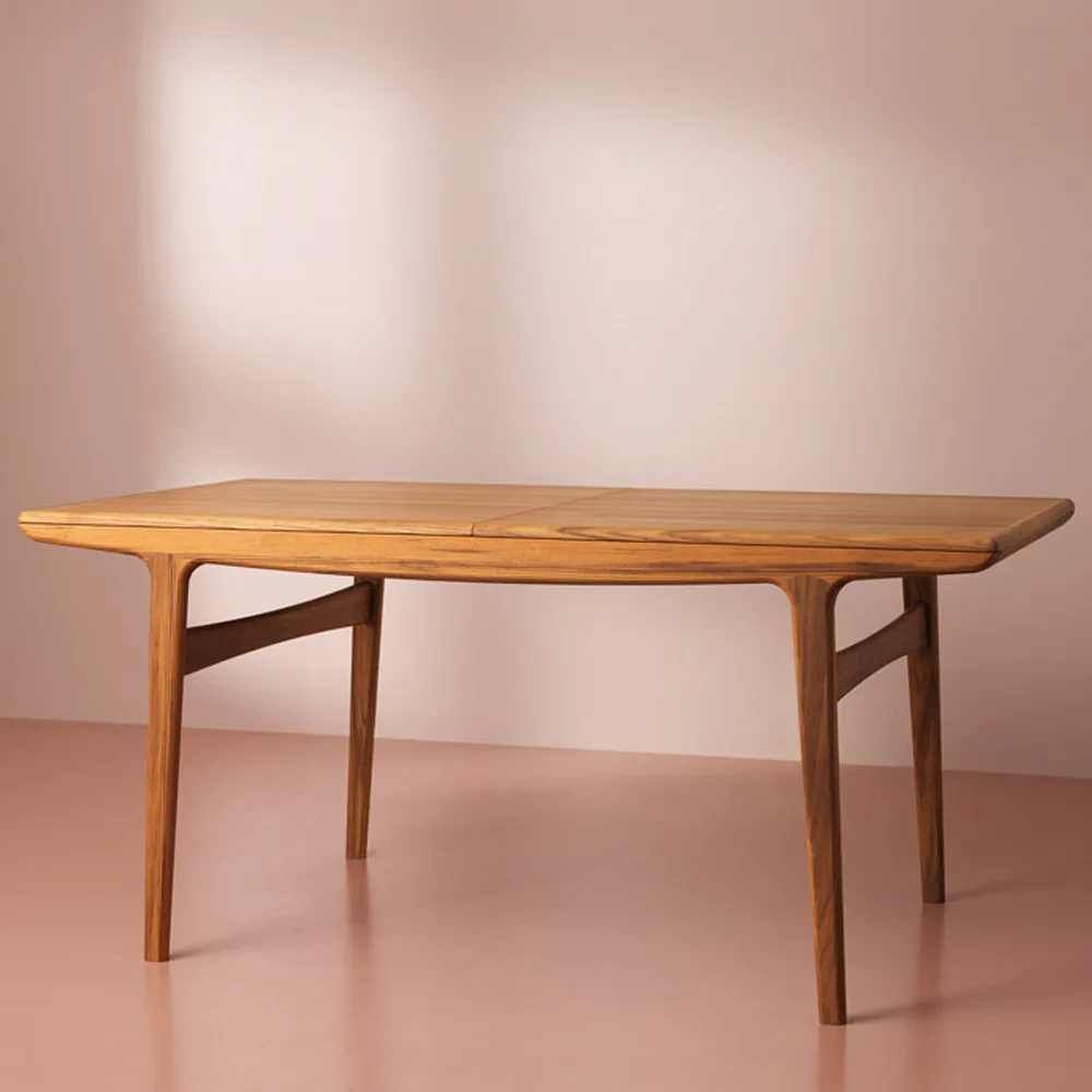 Evermore dining table, Oak white oil.160 cm Warm Nordic