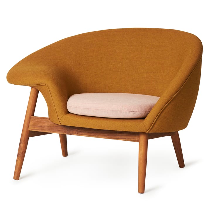 Fried Egg armchair - Dark ochre-pale rose - Warm Nordic