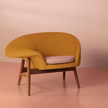 Fried Egg armchair - Dark ochre-pale rose - Warm Nordic