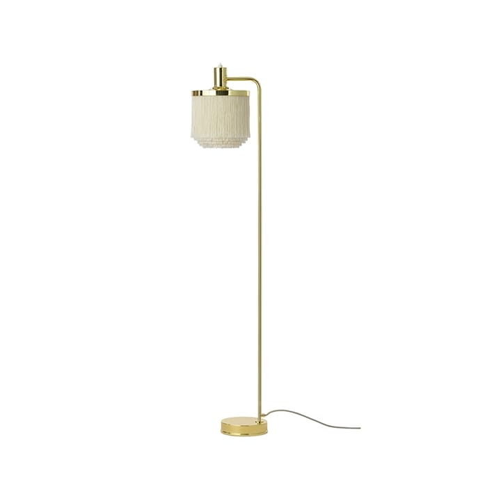 Fringe floor lamp - Cream white, brass plated steel - Warm Nordic