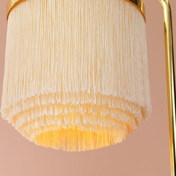 Fringe floor lamp - Cream white, brass plated steel - Warm Nordic