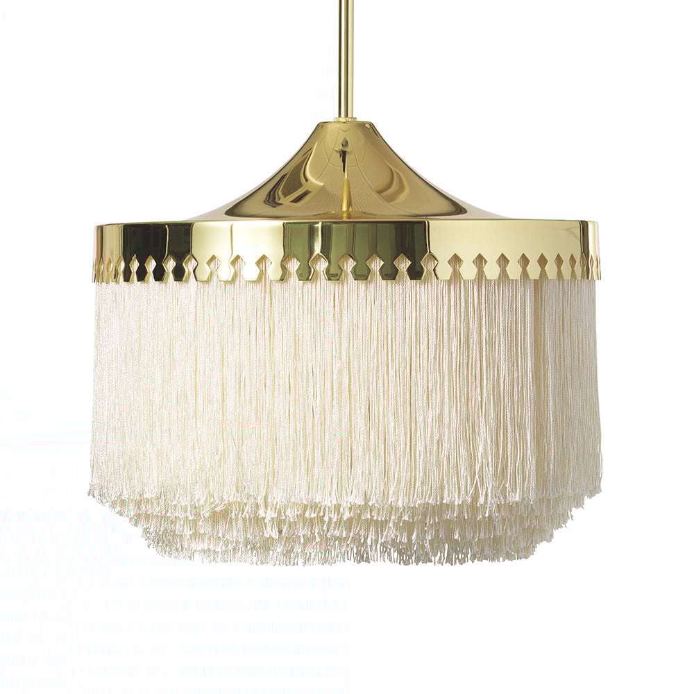 Warm Nordic Fringe pendant lamp Cream white, large | Scandinavian Design | Pendant lamps | White