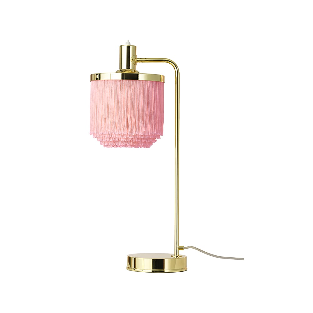 Warm Nordic Fringe table lamp Pale pink | Scandinavian Design | Desk & table lamps | Pink
