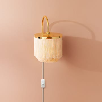Fringe wall lamp - Pale pink, brass plated steel - Warm Nordic