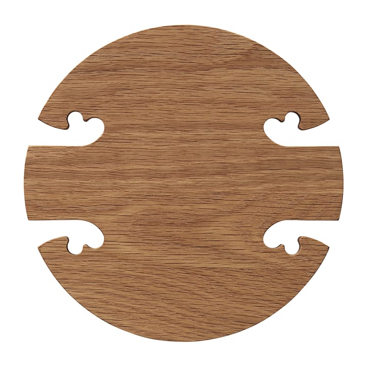 Gourmet Wood Trivet round - Oak - Warm Nordic