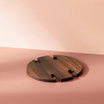 Gourmet Wood Trivet round - Walnut - Warm Nordic