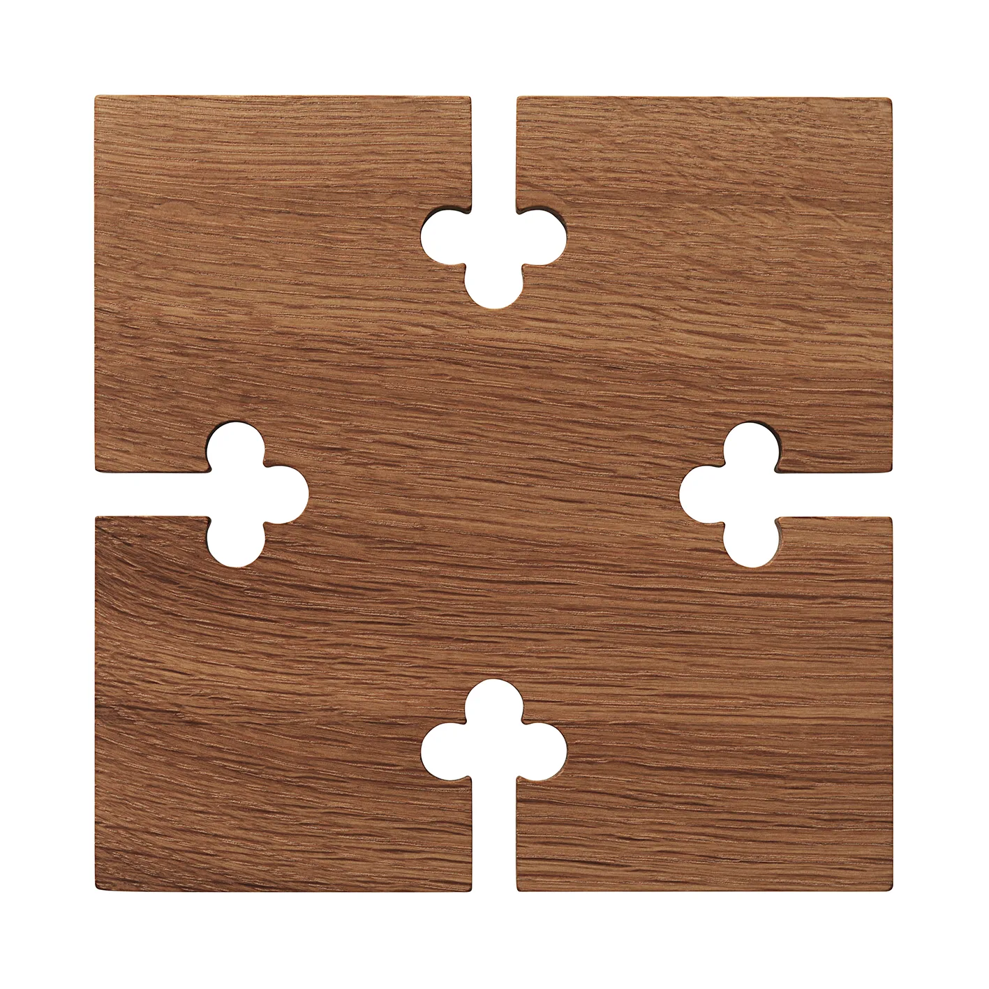 Gourmet Wood Trivet square, Oak Warm Nordic