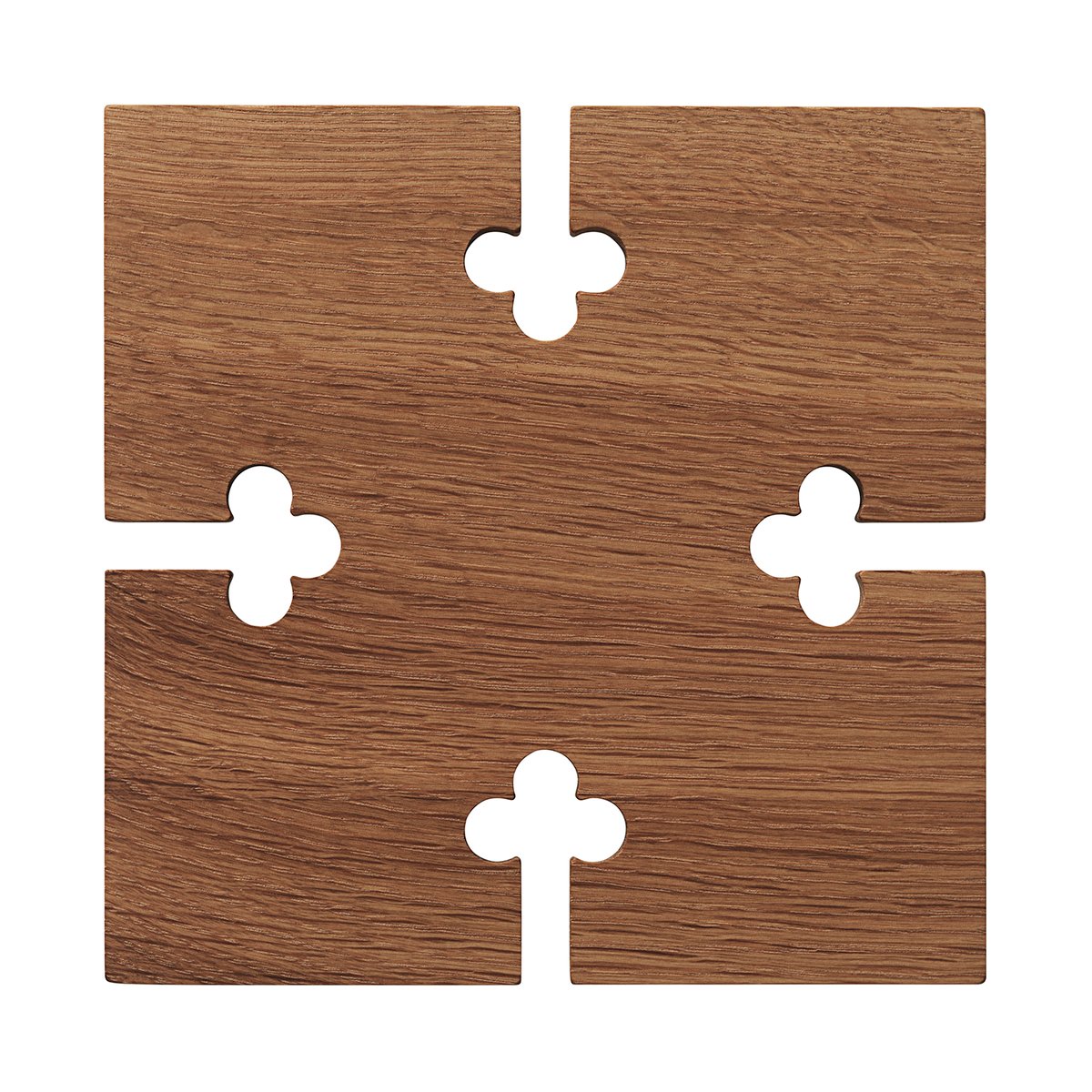 Warm Nordic Gourmet Wood Trivet square Oak | Scandinavian Design | Trivets | Brown