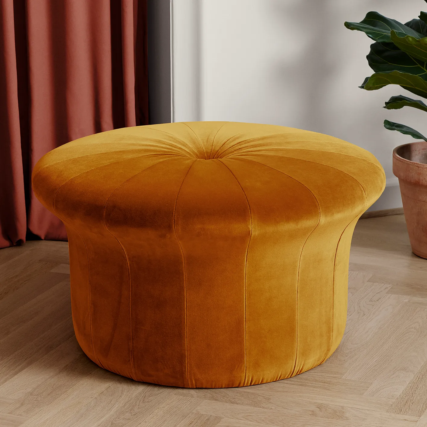 Grace pouf Ritz, Amber Warm Nordic
