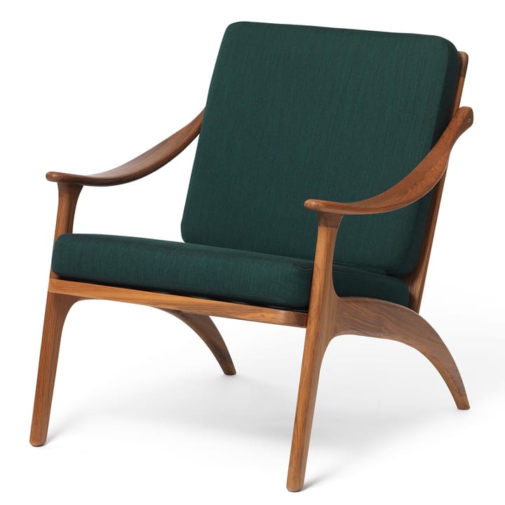 Lean Back Balder armchair teak, Forest green Warm Nordic