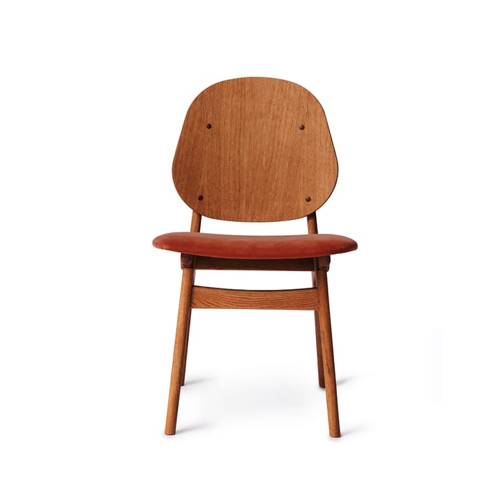 Noble chair - Brick red-oiled teak oak legs - Warm Nordic